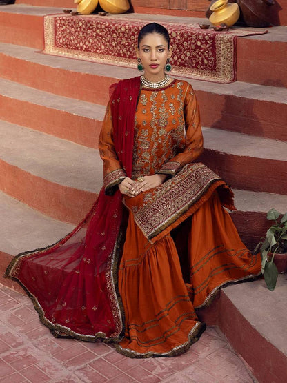 Salitex | Signature Festive Chiffon | JI019 by Maria Faisal - Registered Vendor of : Salitex - type : Ladies Clothes - 100% original wedding dresses