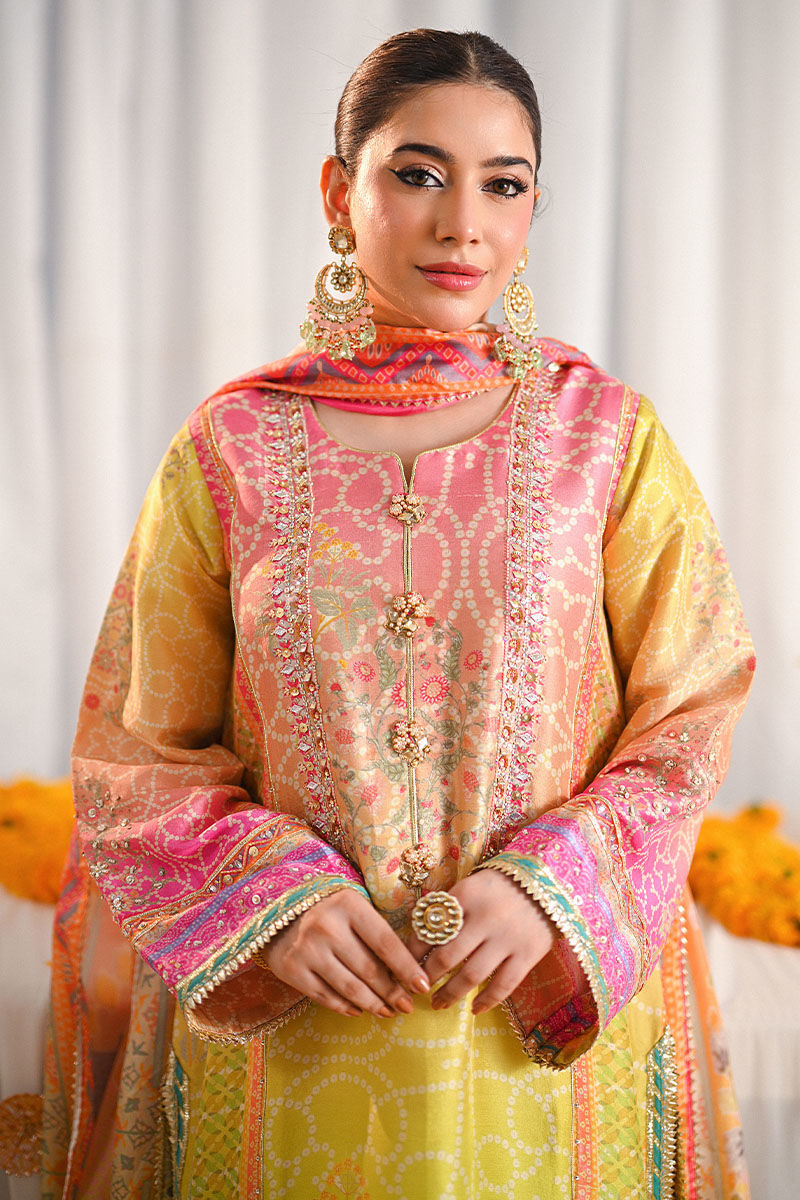 Ansab Jahangir | Digital Silk | Miraal Shirt and Dupatta - Ladies Clothes - Maria Faisal