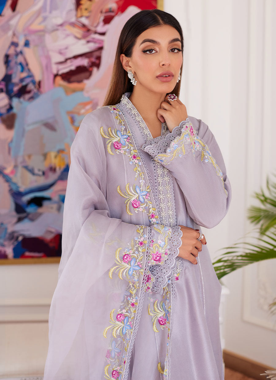 Farah Talib Aziz | Luna Eid Collection 24 | ODETTE SILVER GREY - Ladies Clothes - Maria Faisal