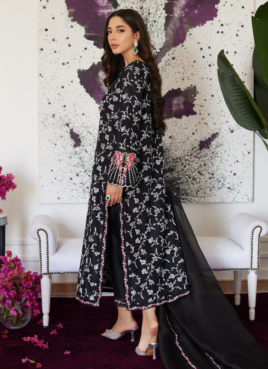 Farah Talib Aziz | Luna Eid Collection 24 | VITTORIA BLACK - Ladies Clothes - Maria Faisal