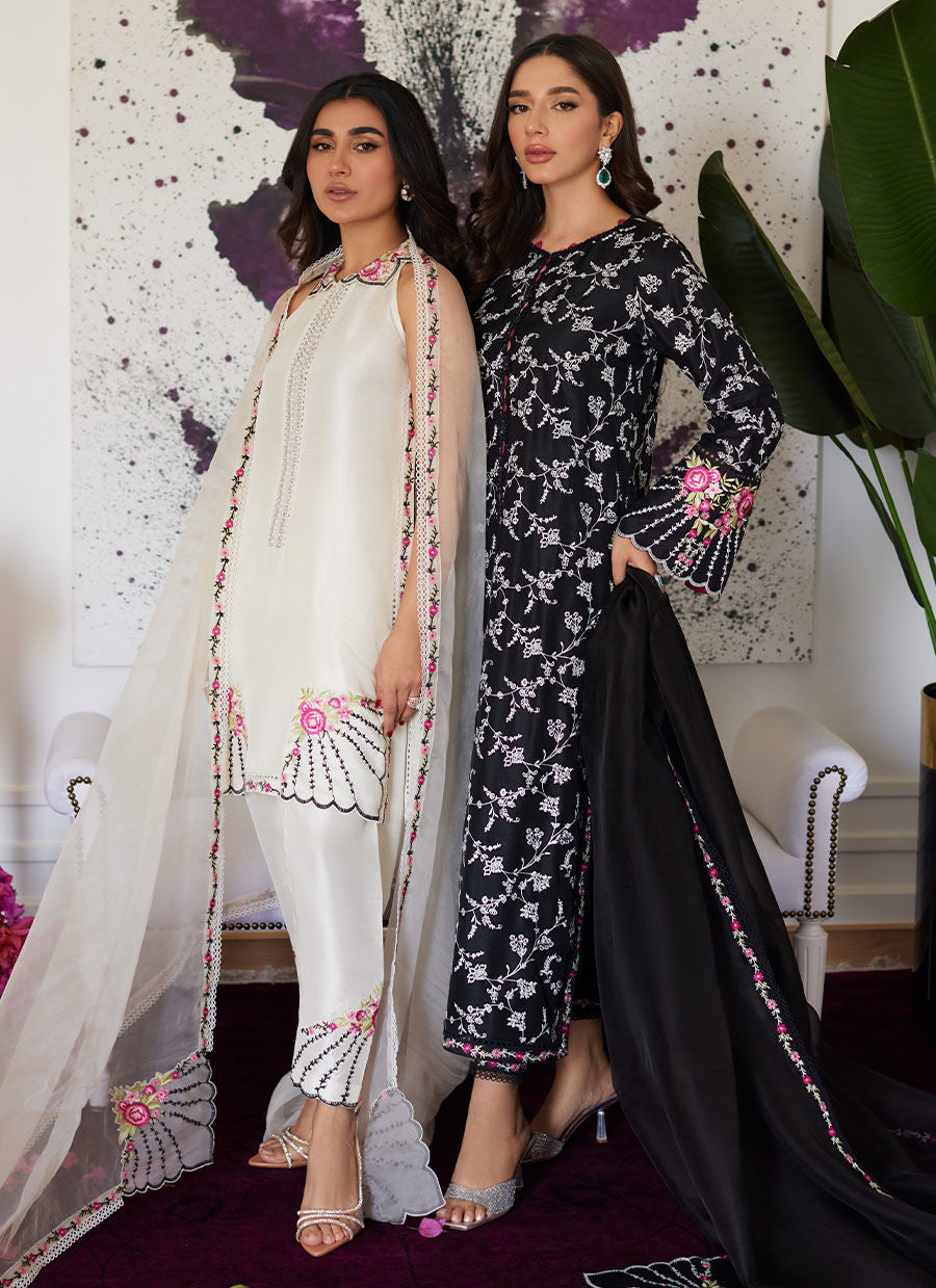 Farah Talib Aziz | Luna Eid Collection 24 | VITTORIA BLACK - Ladies Clothes - Maria Faisal