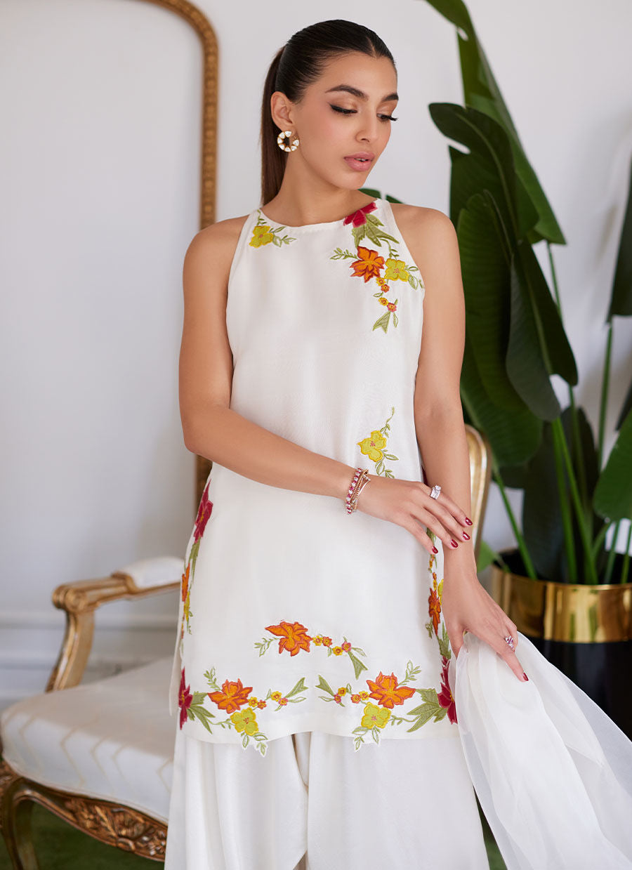 Farah Talib Aziz | Luna Eid Collection 24 | JULIET IVORY - Luxury 