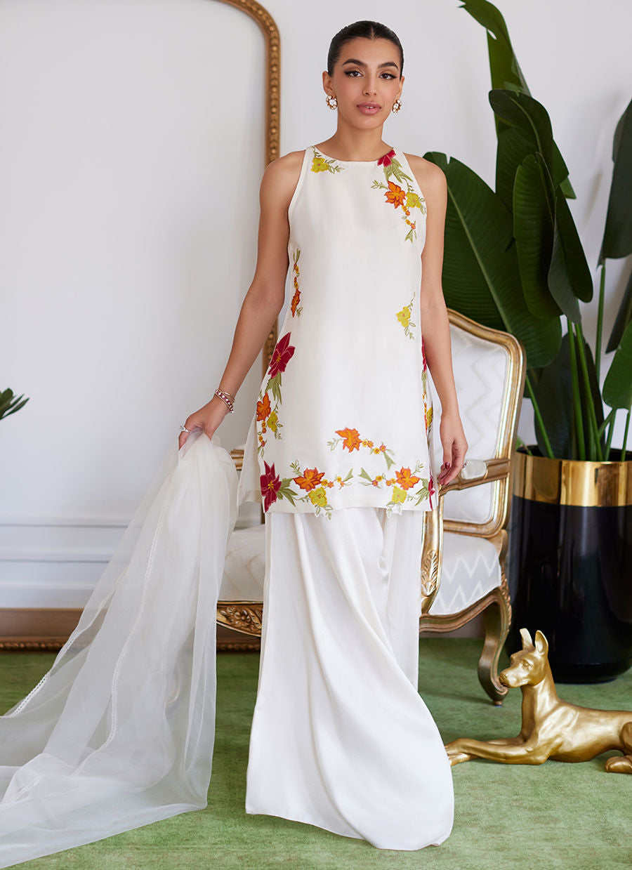 Farah Talib Aziz | Luna Eid Collection 24 | JULIET IVORY - Luxury 