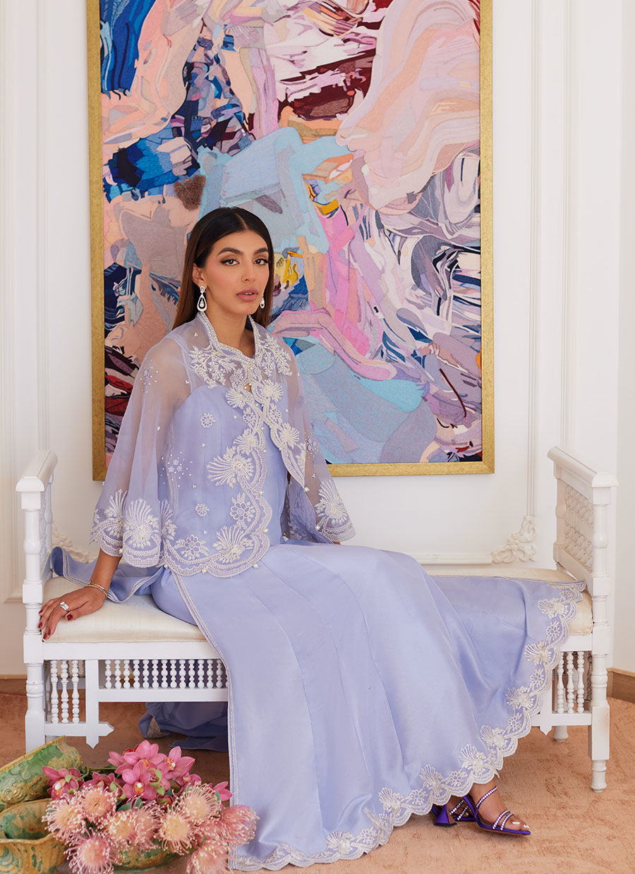 Farah Talib Aziz | Luna Eid Collection 24 | FLEUR LAVENDER - Ladies Clothes - Maria Faisal