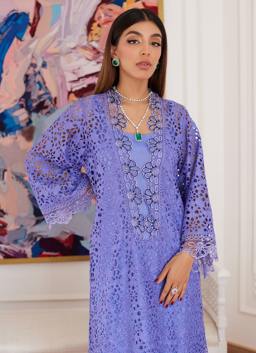 Farah Talib Aziz | Luna Eid Collection 24 | EVANTHIA PERIWINKLE - Ladies Clothes - Maria Faisal