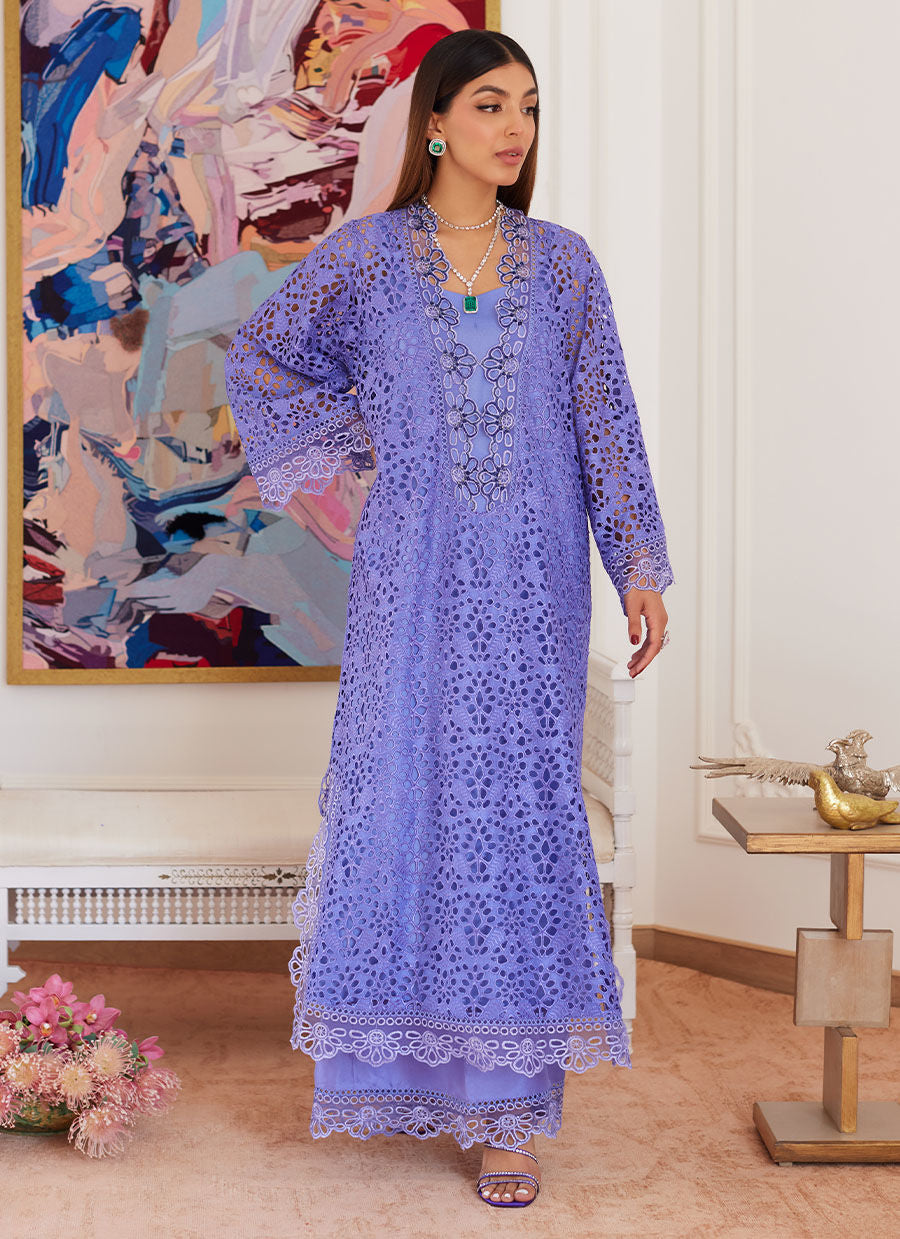 Farah Talib Aziz | Luna Eid Collection 24 | EVANTHIA PERIWINKLE - Ladies Clothes - Maria Faisal
