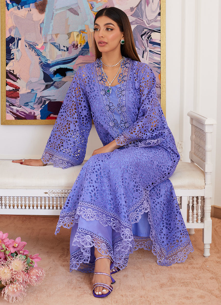 Farah Talib Aziz | Luna Eid Collection 24 | EVANTHIA PERIWINKLE - Ladies Clothes - Maria Faisal