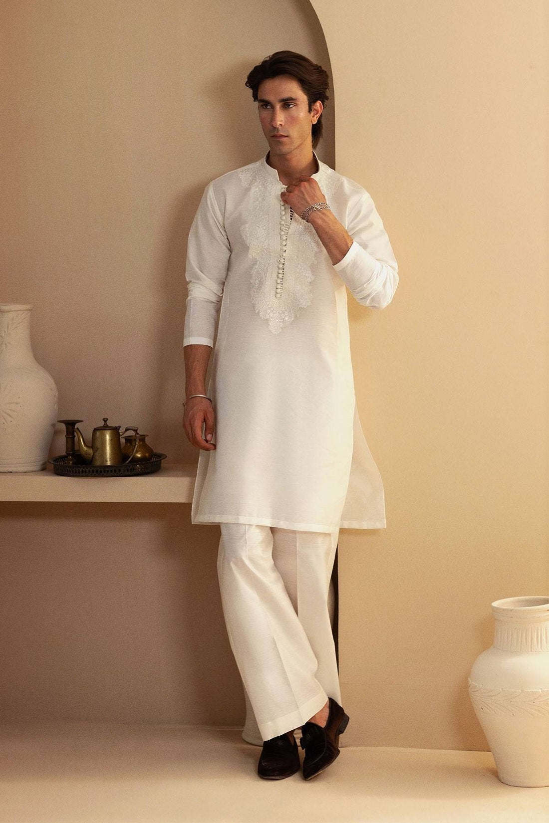Annus Abrar | Eid Elemental Festive | Behrang by Maria Faisal - Registered Vendor of : Annus Abrar - type : MensWear - 100% original wedding dresses