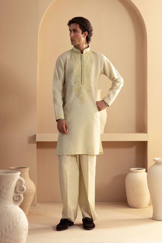 Annus Abrar | Eid Elemental Festive | Kavesh by Maria Faisal - Registered Vendor of : Annus Abrar - type : MensWear - 100% original wedding dresses