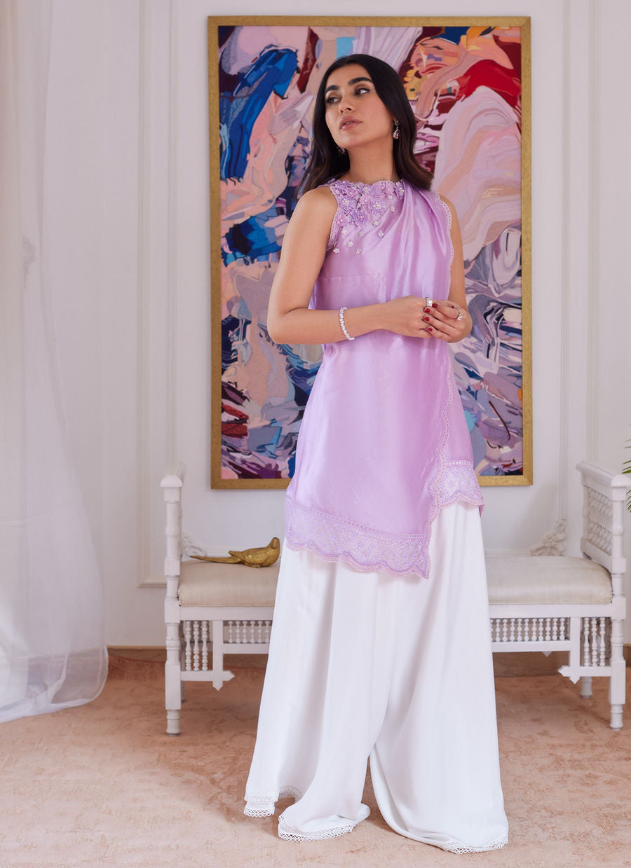Farah Talib Aziz | Luna Eid Collection 24 | SUZETTE LAVENDER - Ladies Clothes - Maria Faisal