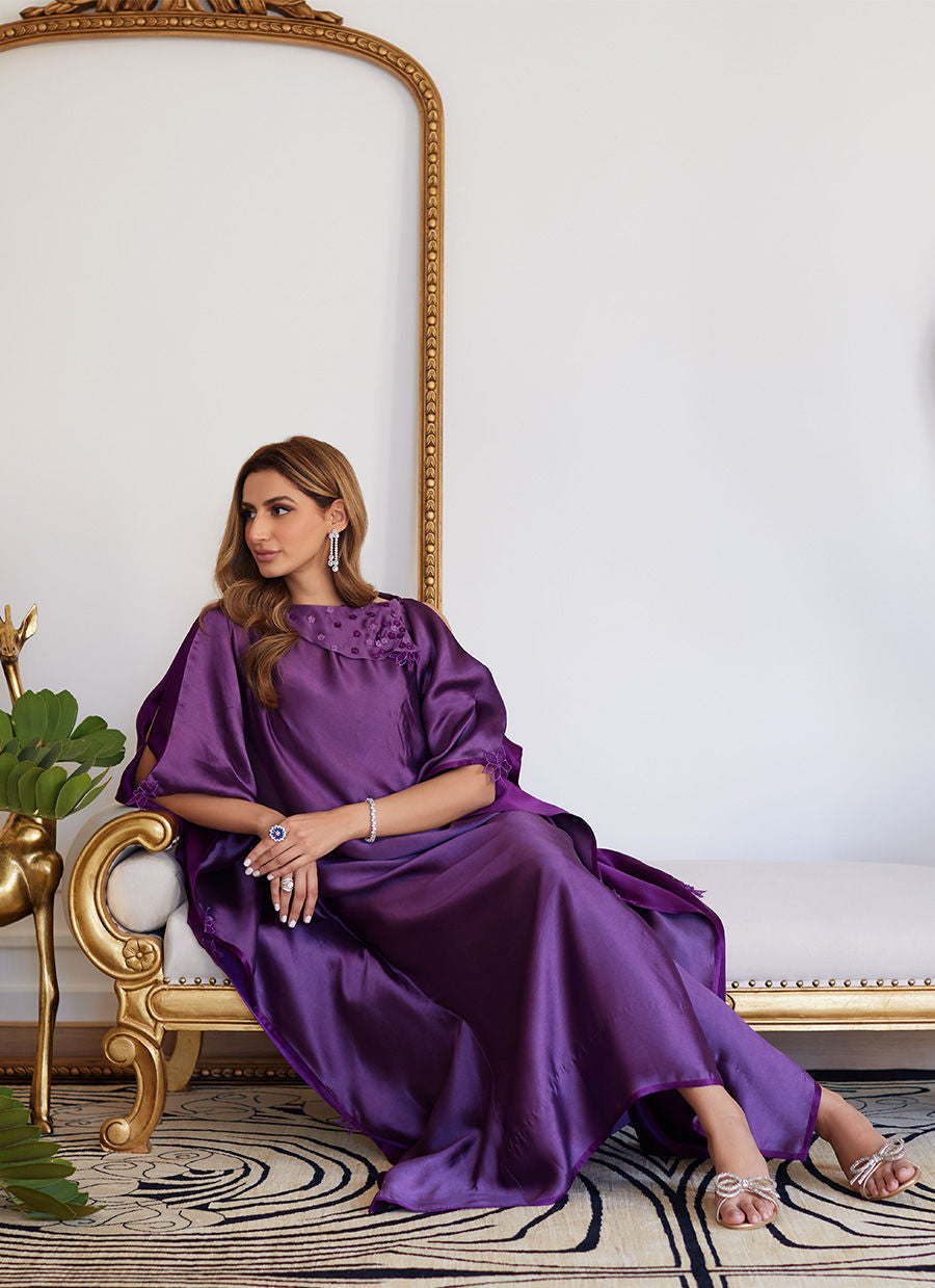 Farah Talib Aziz | Luna Eid Collection 24 | MAYLONE SPARKLING GRAPE - Ladies Clothes - Maria Faisal