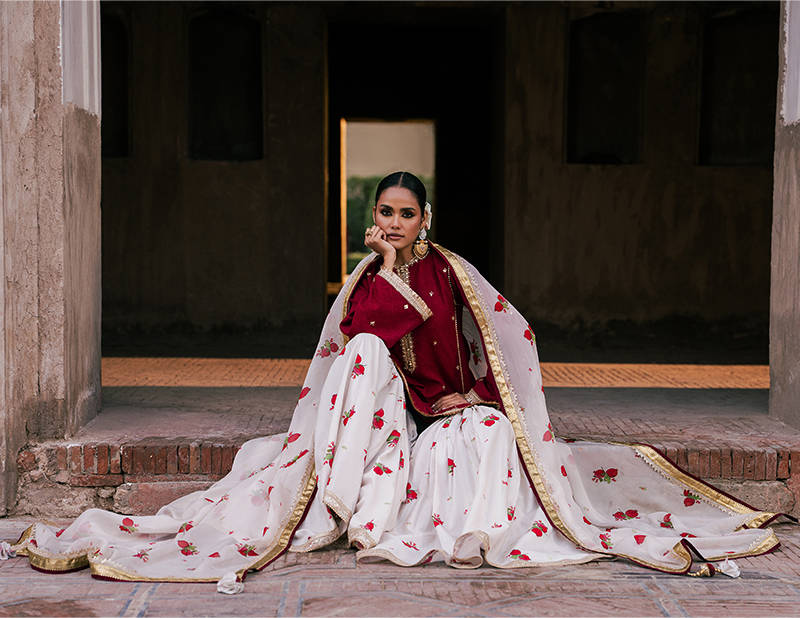 MNR | Guftagu Eid e Bahar | Silsila - Luxury Dress - available at Maria Faisal in UK and USA.