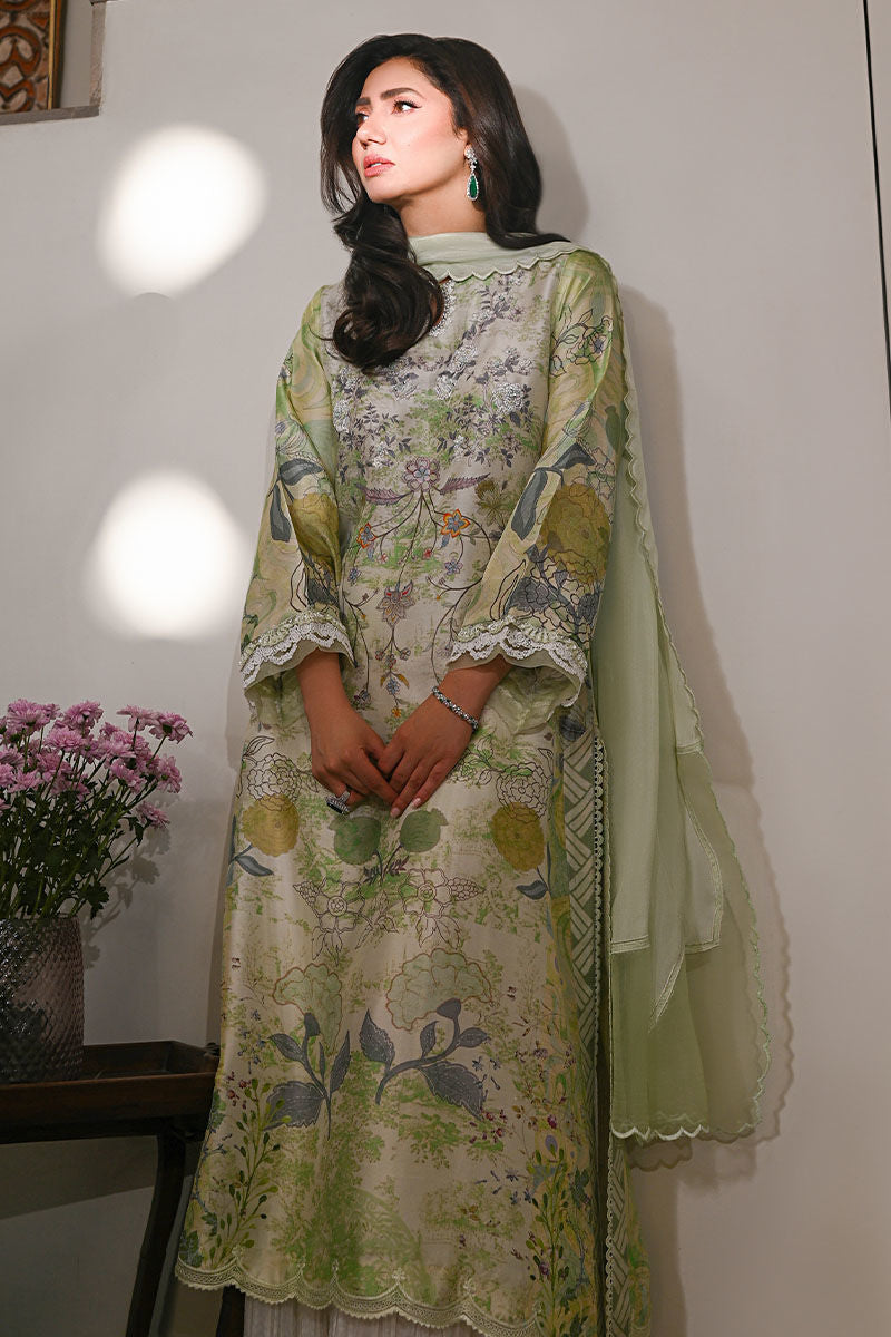 Ansab Jahangir | Digital Silk | Lyra Shirt and Dupatta - Ladies Clothes - Maria Faisal
