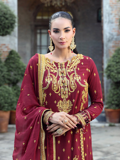 Salitex | Raaya Chiffon 24 | M05 - Wedding Dress - Maria Faisal