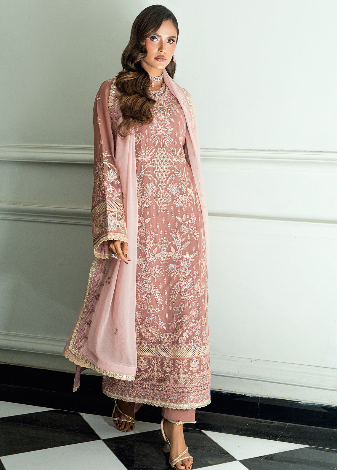 Sahane | Maison D'or Collection | CT 27007 Mellony - Formal Dress - available at Maria Faisal in UK and USA.
