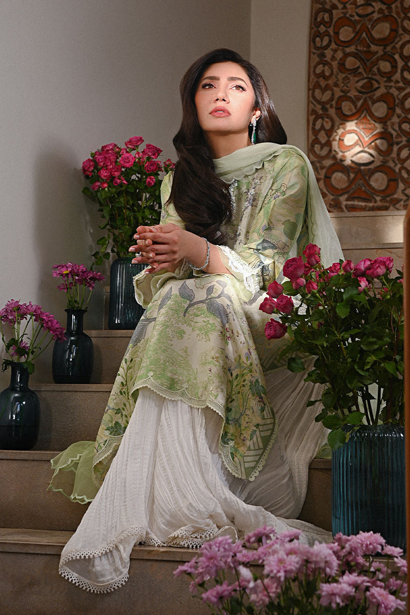 Ansab Jahangir | Digital Silk | Lyra Shirt and Dupatta - Ladies Clothes - Maria Faisal