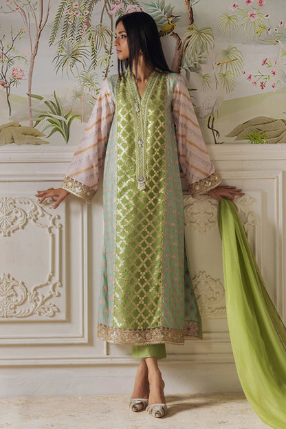 Annus Abrar | Elemental Festive | Nishba (Shirt, Pants and Dupatta) - Ladies Clothes - Maria Faisal