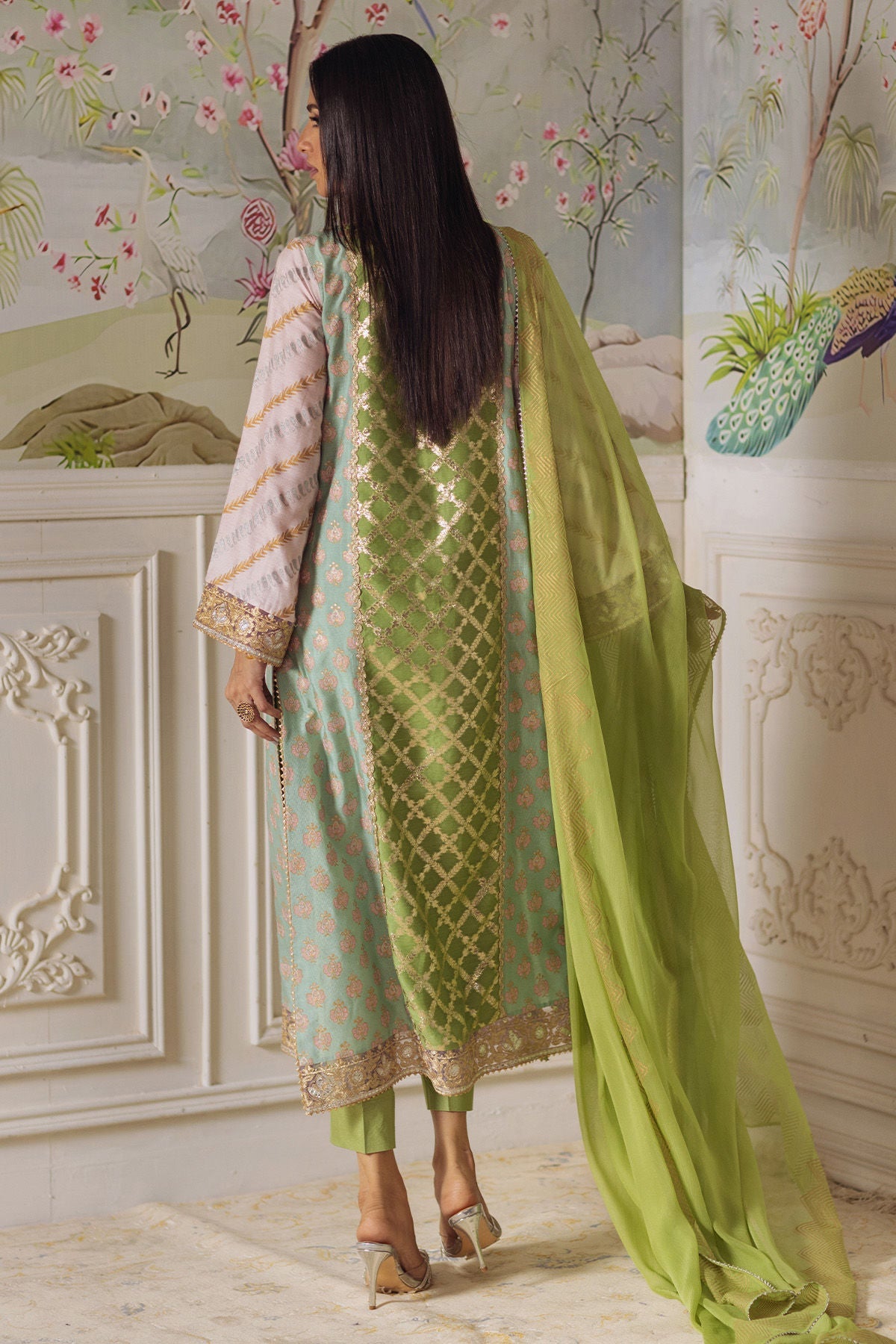 Annus Abrar | Elemental Festive | Nishba (Shirt, Pants and Dupatta) - Ladies Clothes - Maria Faisal
