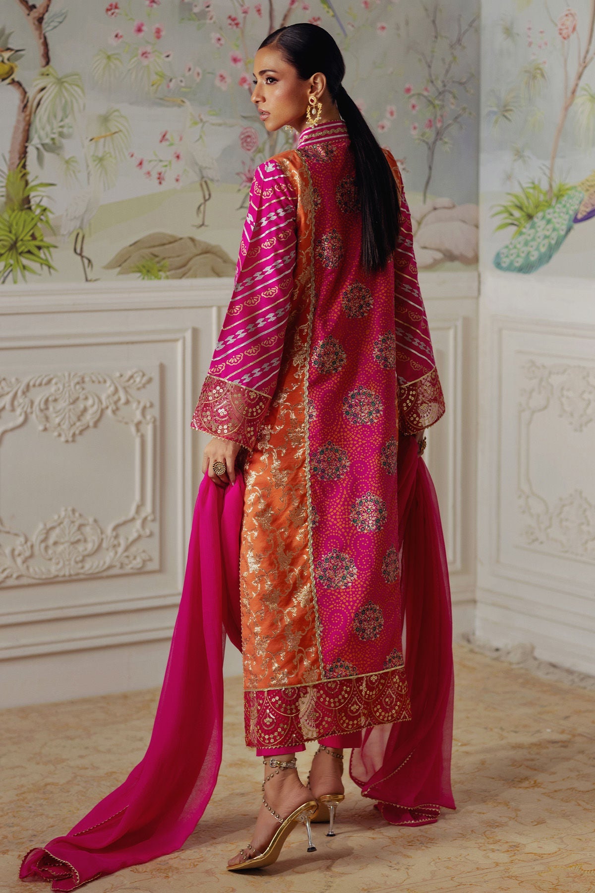 Annus Abrar | Elemental Festive | Rumniya (Shirt, Pants and Dupatta) - Ladies Clothes - Maria Faisal