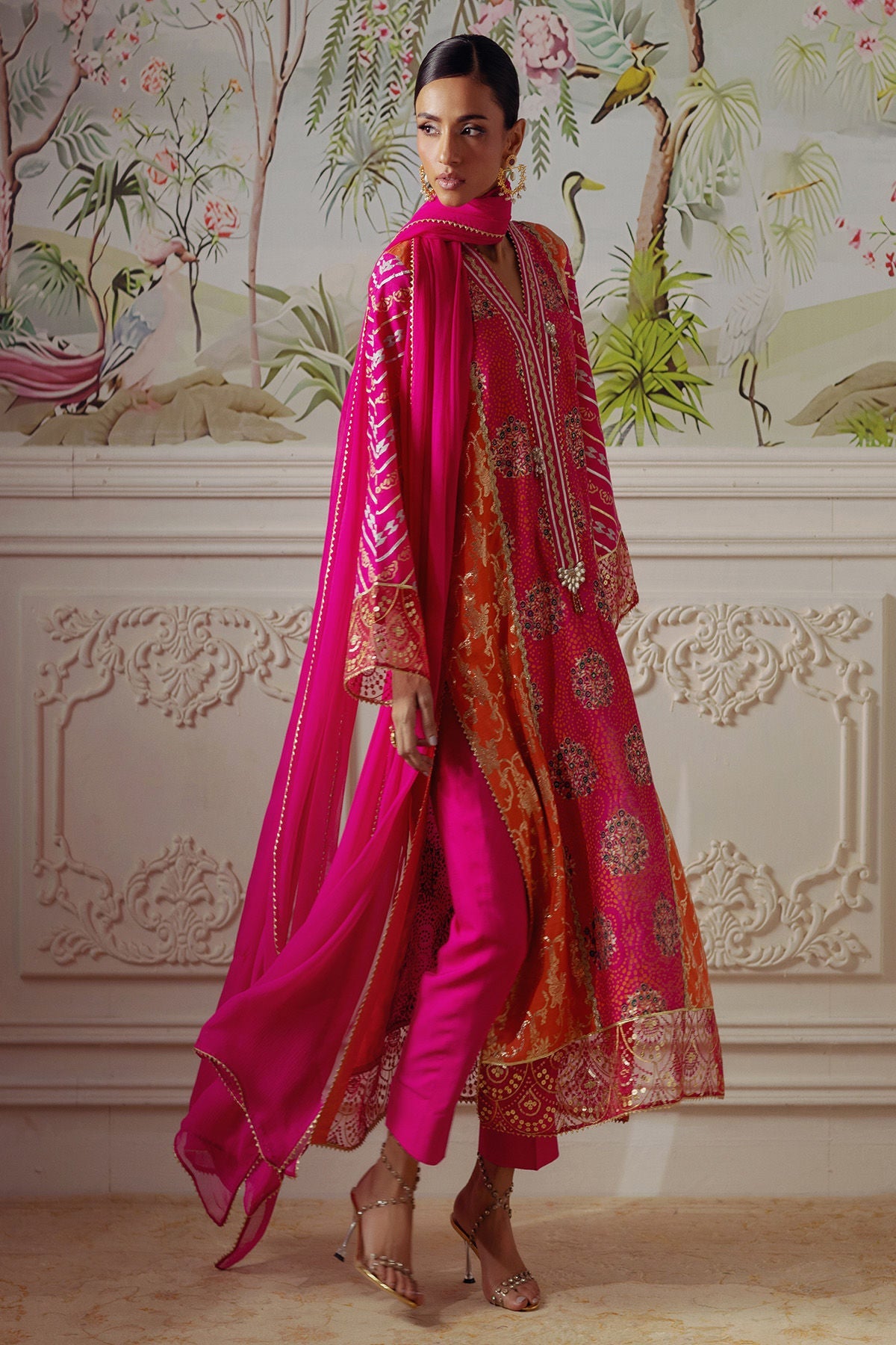 Annus Abrar | Elemental Festive | Rumniya (Shirt, Pants and Dupatta) - Ladies Clothes - Maria Faisal