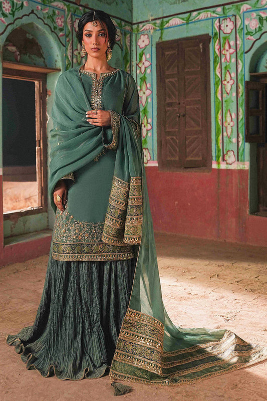 MNR | Farid Manzil Luxury Pret 26 | Gul-e-Sabz - Formal Dress - available at Maria Faisal in UK and USA.