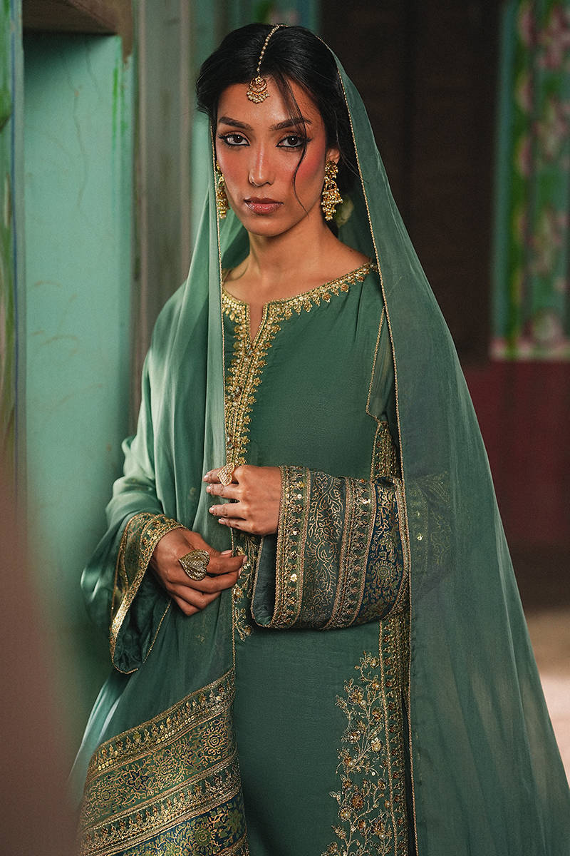 MNR | Farid Manzil Luxury Pret 26 | Gul-e-Sabz - Formal Dress - available at Maria Faisal in UK and USA.