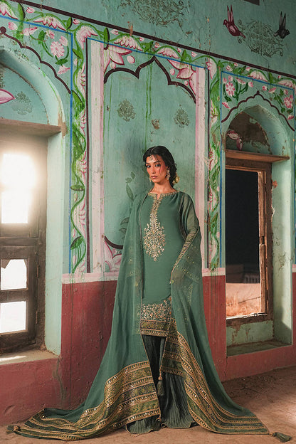 MNR | Farid Manzil Luxury Pret 26 | Gul-e-Sabz - Formal Dress - available at Maria Faisal in UK and USA.