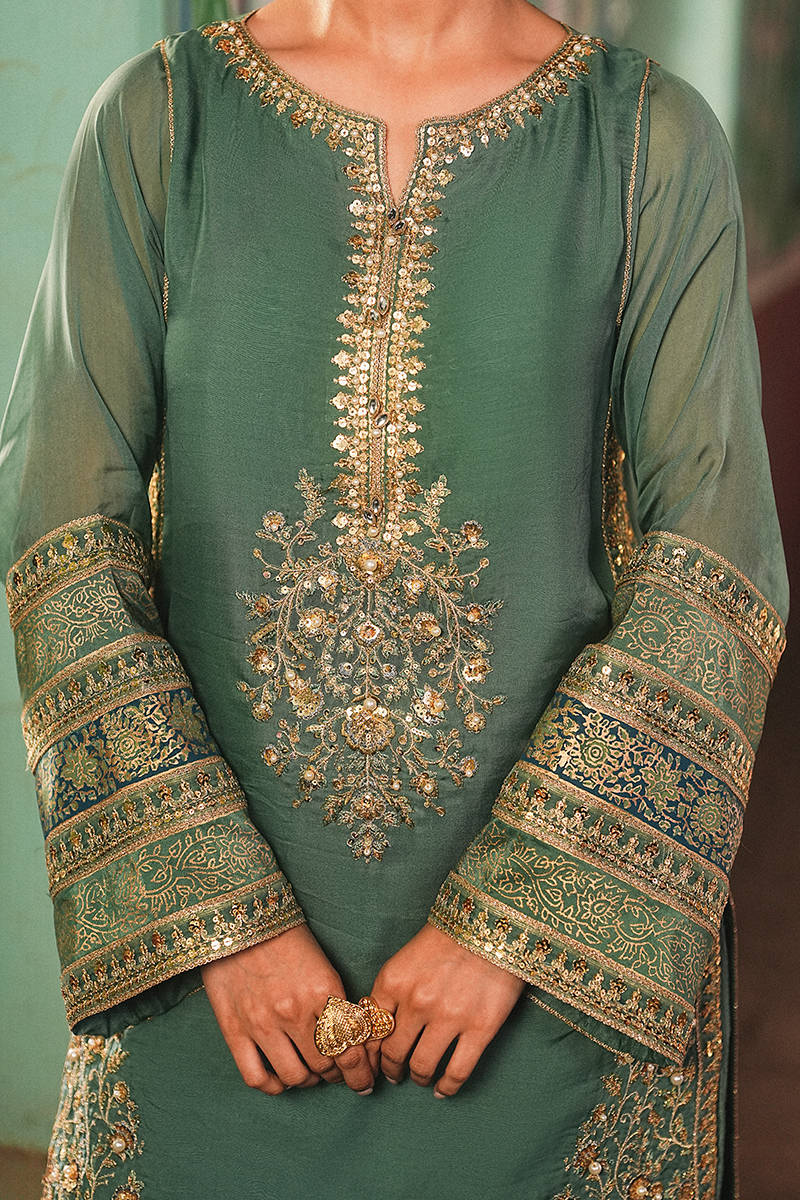 MNR | Farid Manzil Luxury Pret 26 | Gul-e-Sabz - Formal Dress - available at Maria Faisal in UK and USA.