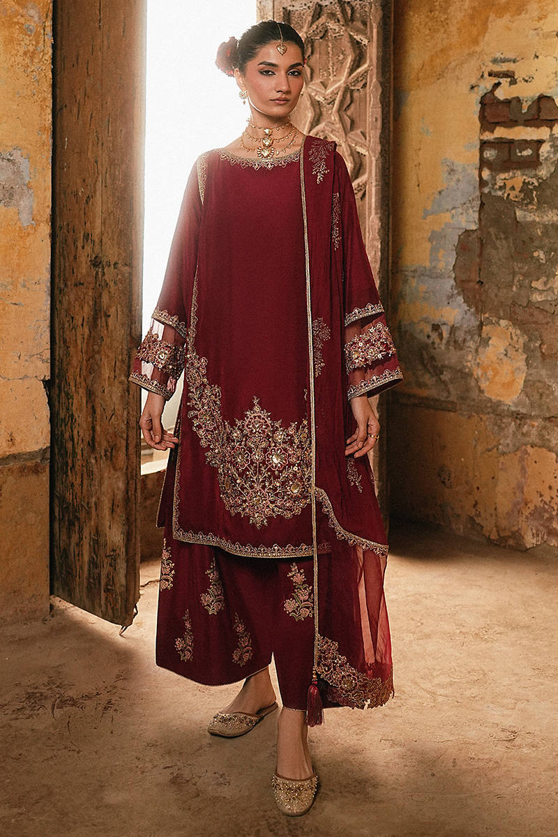 MNR | Farid Manzil Luxury Pret 26 | Mehk-e-Laal - Formal Dress - available at Maria Faisal in UK and USA.