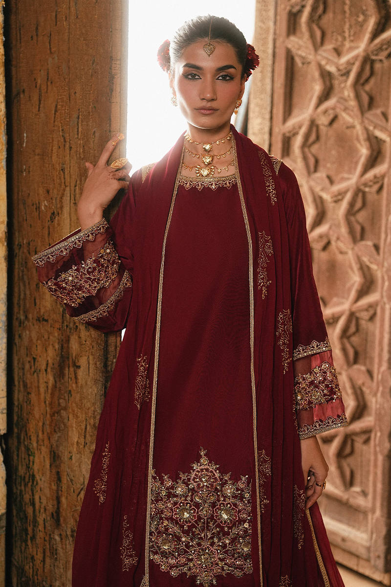 MNR | Farid Manzil Luxury Pret 26 | Mehk-e-Laal - Formal Dress - available at Maria Faisal in UK and USA.