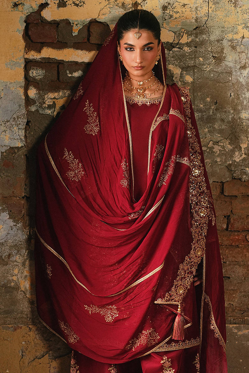 MNR | Farid Manzil Luxury Pret 26 | Mehk-e-Laal - Formal Dress - available at Maria Faisal in UK and USA.