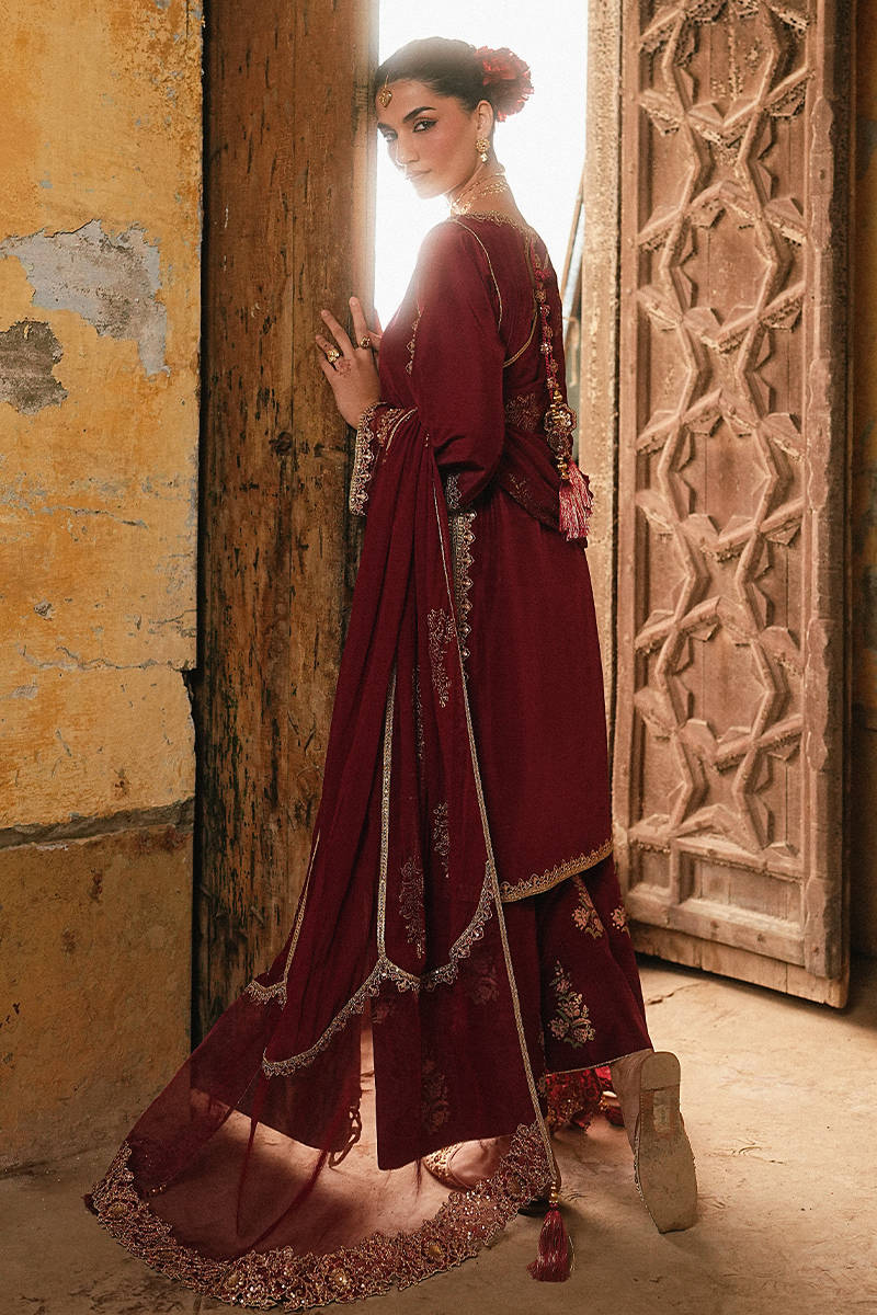 MNR | Farid Manzil Luxury Pret 26 | Mehk-e-Laal - Formal Dress - available at Maria Faisal in UK and USA.