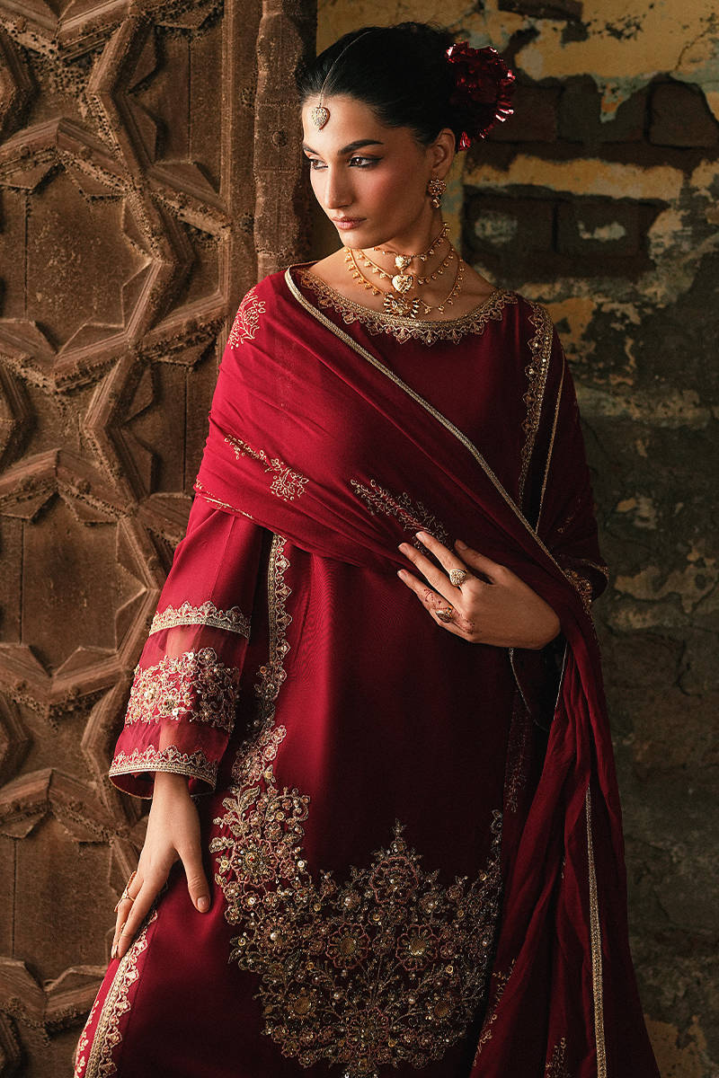 MNR | Farid Manzil Luxury Pret 26 | Mehk-e-Laal - Formal Dress - available at Maria Faisal in UK and USA.