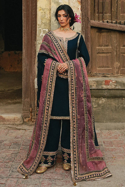 MNR | Farid Manzil Luxury Pret 26 | Neel-e-Ronak - Formal Dress - available at Maria Faisal in UK and USA.