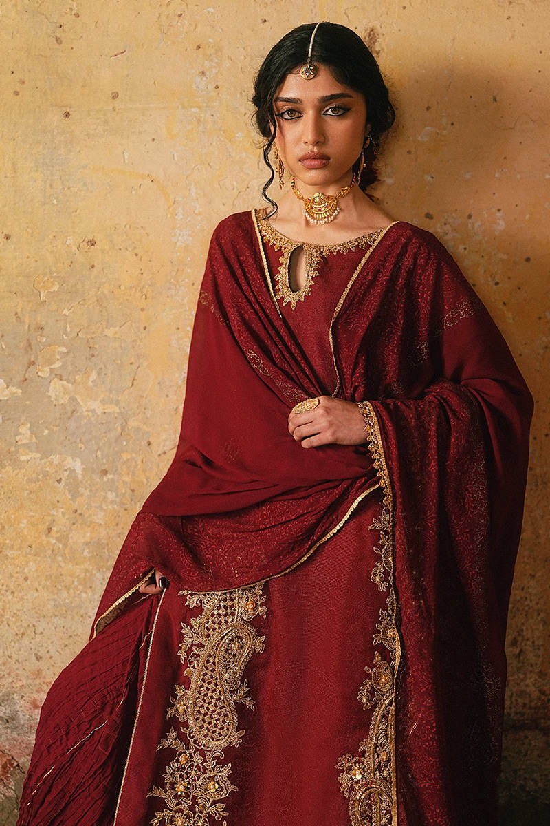 MNR | Farid Manzil Luxury Pret 26 | Surkh-e-Bahar - Formal Dress - available at Maria Faisal in UK and USA.
