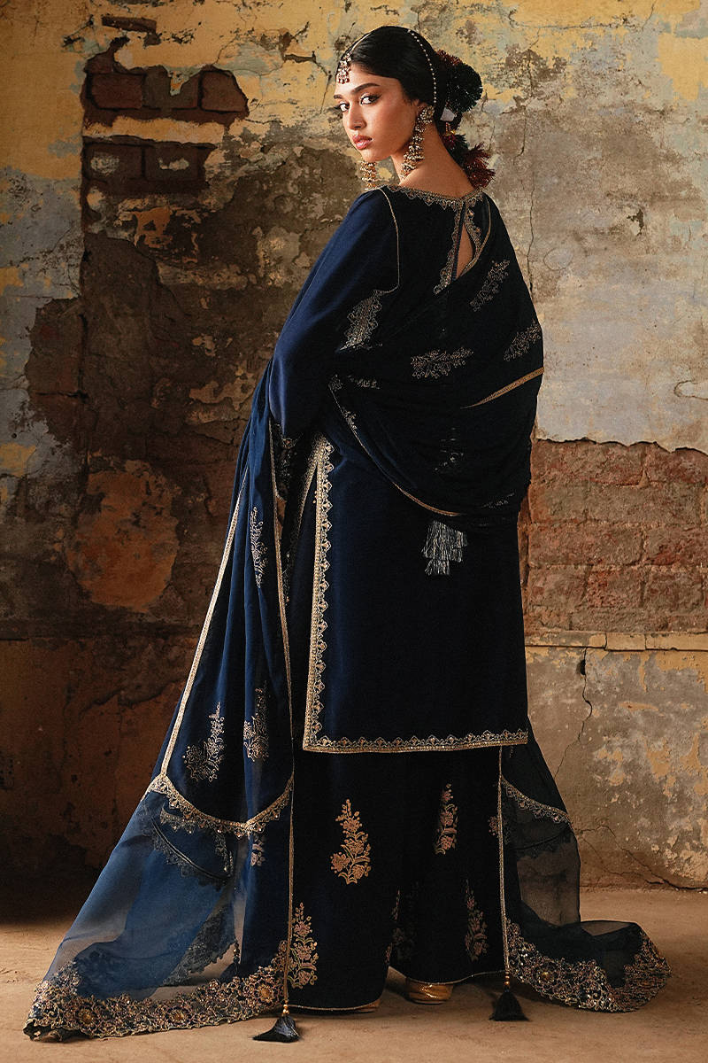 MNR | Farid Manzil Luxury Pret 26 | Mehk-e-Neel - Formal Dress - available at Maria Faisal in UK and USA.