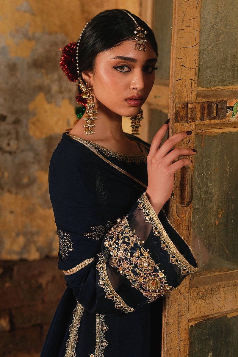MNR | Farid Manzil Luxury Pret 26 | Mehk-e-Neel - Formal Dress - available at Maria Faisal in UK and USA.
