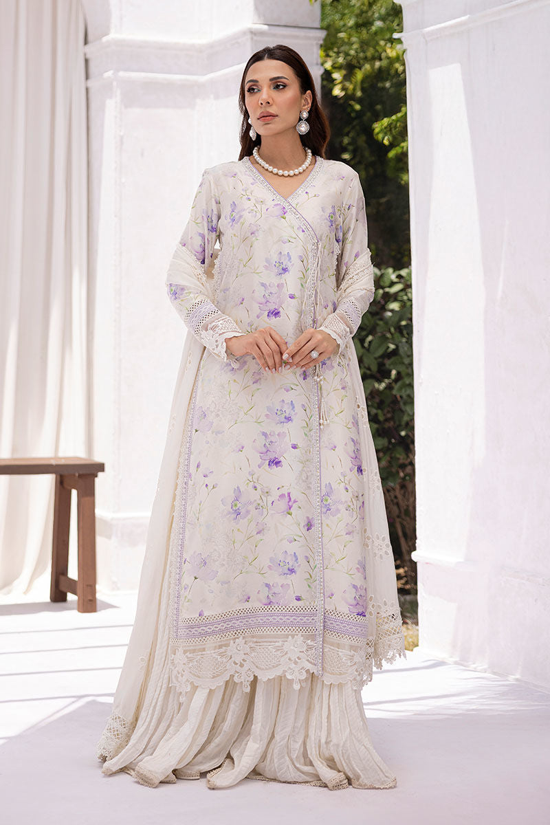 Ansab Jahangir | Digital Silk | Lila Shirt And Dupatta - Ladies Clothes - Maria Faisal