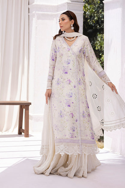 Ansab Jahangir | Digital Silk | Lila Shirt And Dupatta - Ladies Clothes - Maria Faisal
