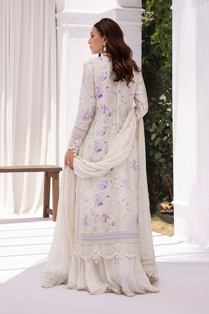 Ansab Jahangir | Digital Silk | Lila Shirt And Dupatta - Ladies Clothes - Maria Faisal