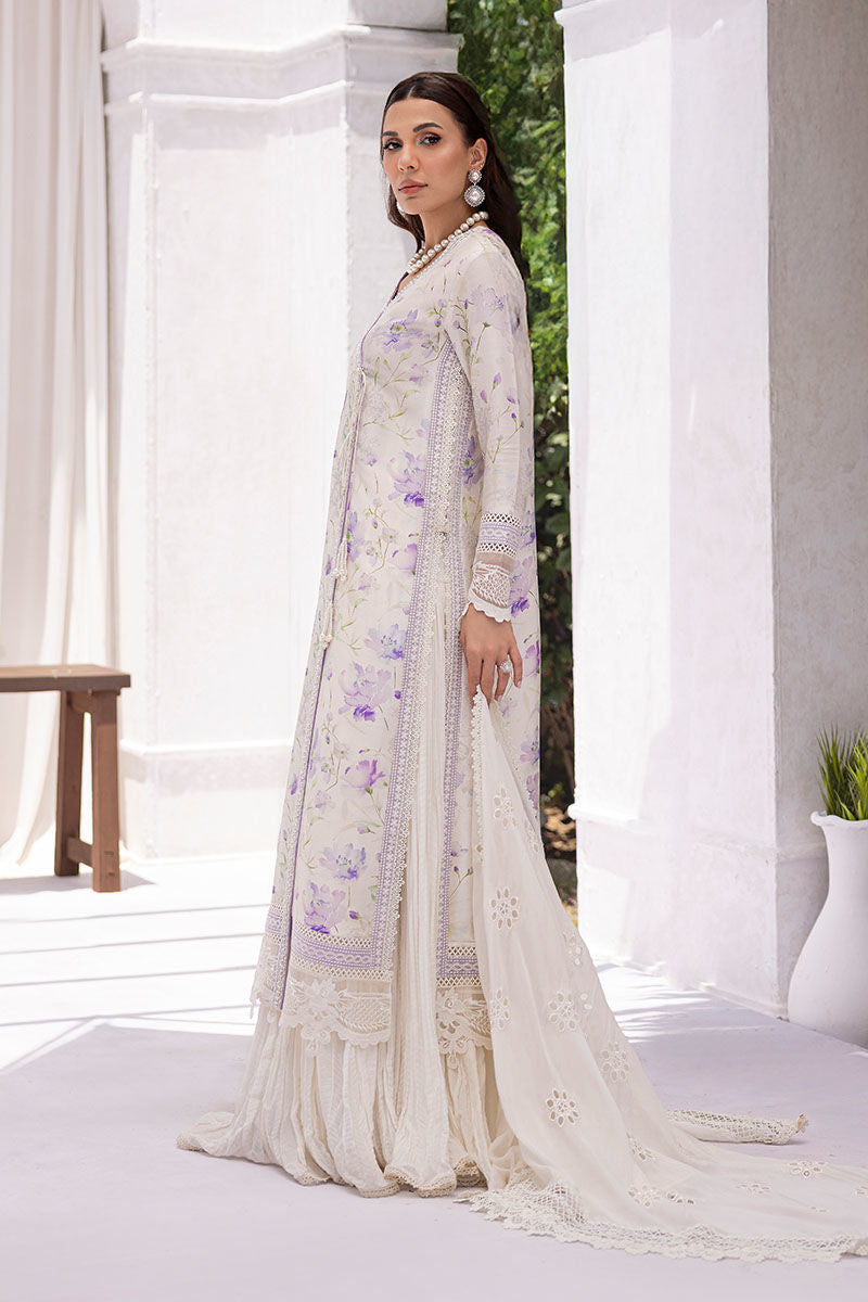 Ansab Jahangir | Digital Silk | Lila Shirt And Dupatta - Ladies Clothes - Maria Faisal