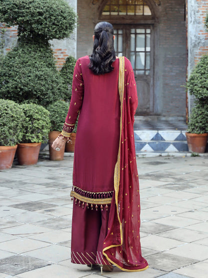 Salitex | Raaya Chiffon 24 | M05 - Wedding Dress - Maria Faisal