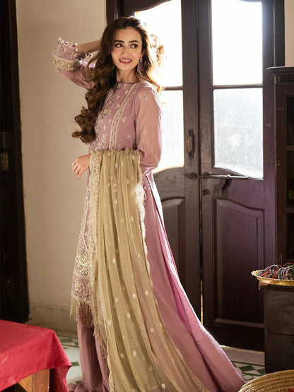 Salitex | Signature Festive Chiffon | JI047 by Maria Faisal - Registered Vendor of : Salitex - type : Ladies Clothes - 100% original wedding dresses