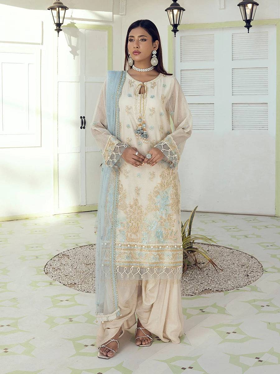 Salitex | Signature Festive Chiffon | NO005 by Maria Faisal - Registered Vendor of : Salitex - type : Ladies Clothes - 100% original wedding dresses