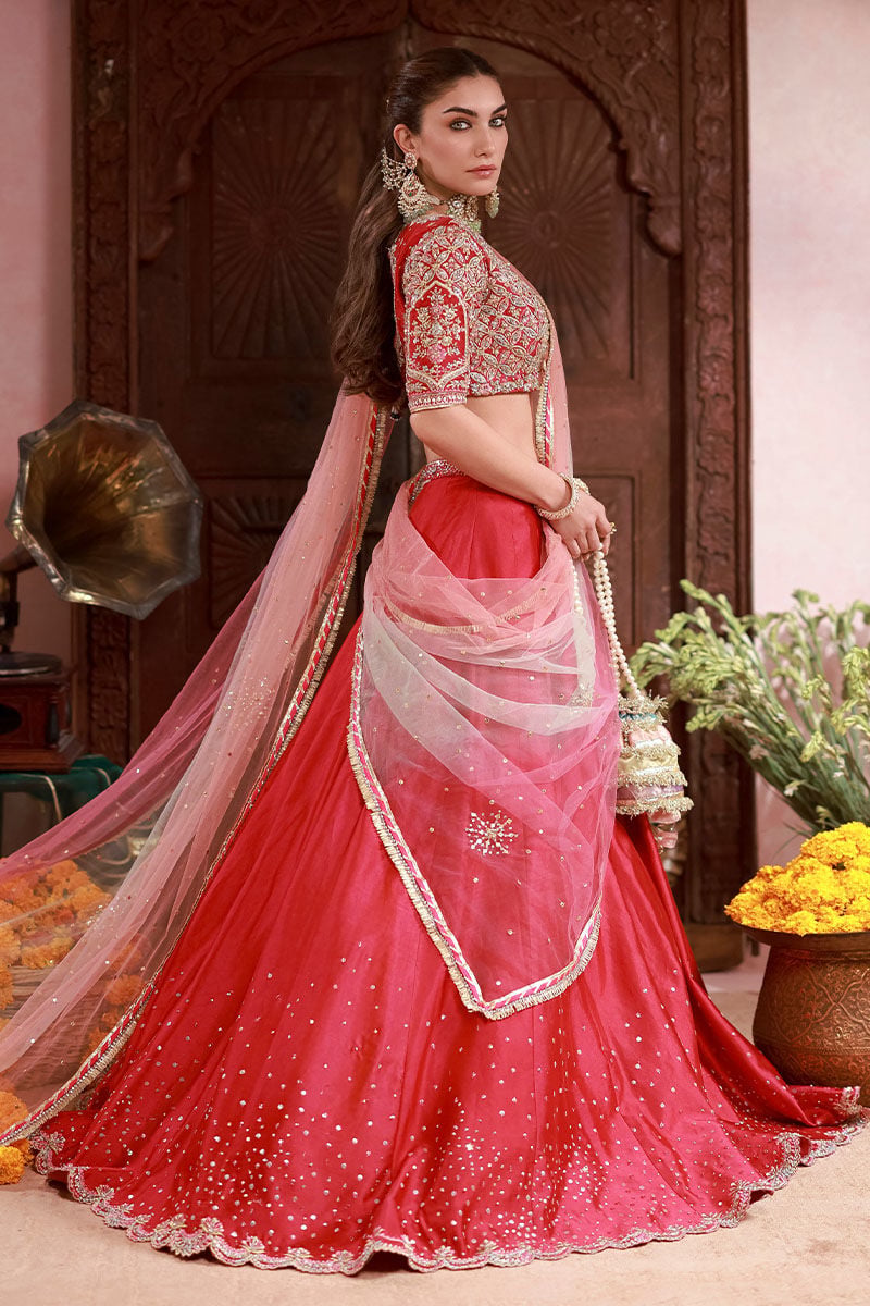 Ansab Jahangir | The Rani Edit | Sanaya - Bridal Dress - available at Maria Faisal in UK and USA.