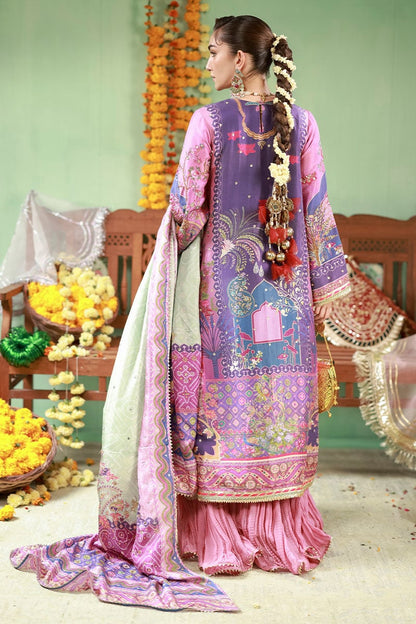 Ansab Jahangir | The Rani Edit | Sunehri - Bridal Dress - available at Maria Faisal in UK and USA.