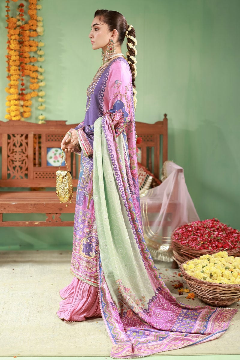 Ansab Jahangir | The Rani Edit | Sunehri - Bridal Dress - available at Maria Faisal in UK and USA.