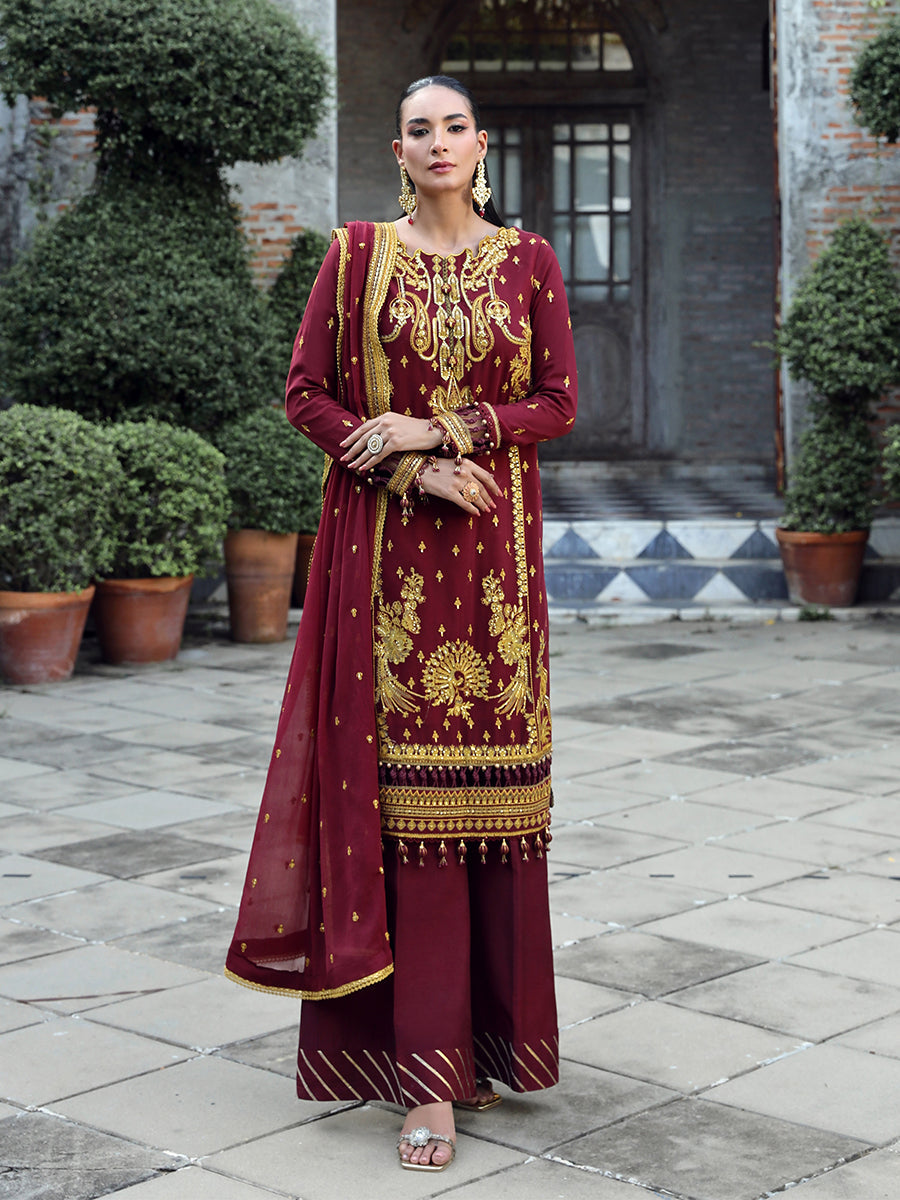 Salitex | Raaya Chiffon 24 | M05 - Wedding Dress - Maria Faisal