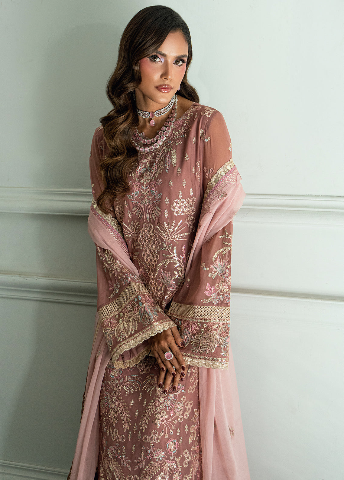 Sahane | Maison D'or Collection | CT 27007 Mellony - Formal Dress - available at Maria Faisal in UK and USA.
