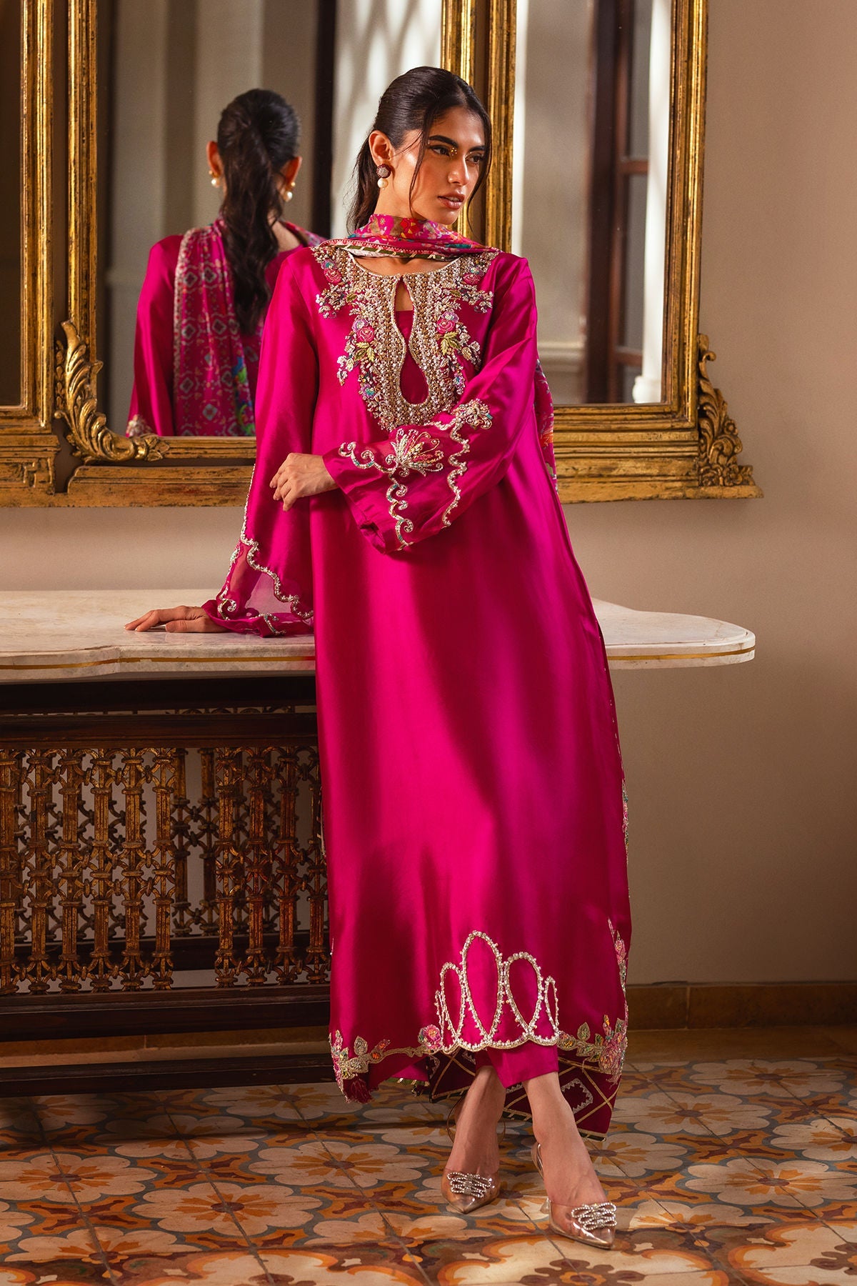 Annus Abrar | Leah Luxury Pret | Mahveen - Formal Dress - available at Maria Faisal in UK and USA.